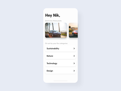 Curated for You - DailyUI - 091 challenge curated curated for you daily dailychallenge dailyui dailyui 091 dailyuichallenge dailyuidesign experience for you interaction interface ixd personal ui uiux user ux