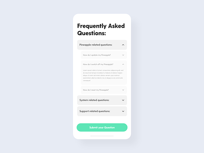 FAQ - DailyUI - 092