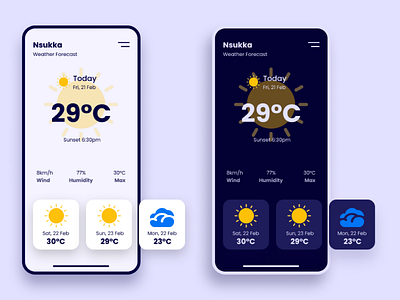 Weather App Concept android mobile app app concept app design ios ui ui design uiux design ux ux design weather app web design