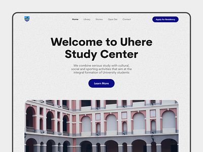 Uhere Study Center: Landing Page design study center ui ui design uiux uiux design user experience user interface ux ux design web design website