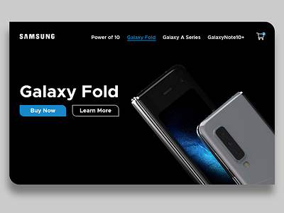 Samsung Web Concept galaxy fold samsung ui ui design uiux uiux design ux ux design uxui uxui design web web concept web design