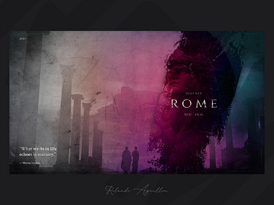 Journey | Rome 753 BC ancient antique concept illustraion italy journey ui ux web webdesign website