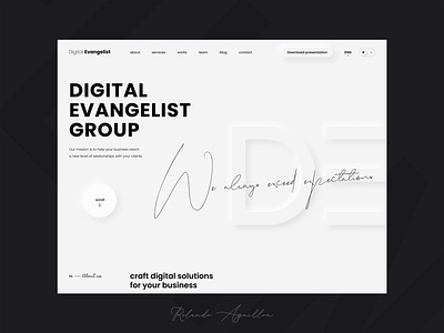 Digital Evangelist Group corporate branding corporate design corporate identity ui ux web webdesign website