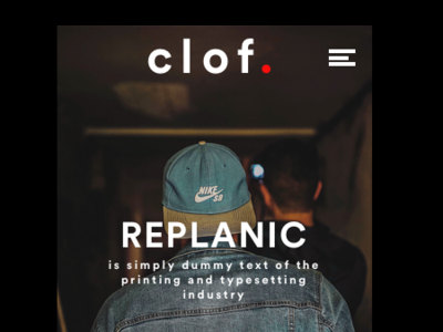 Responsive web Clof inspiration responsive design uidesign ux design