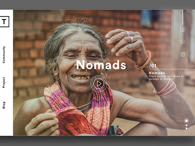 Nomads design inspiration interaction design responsive design ui ux web