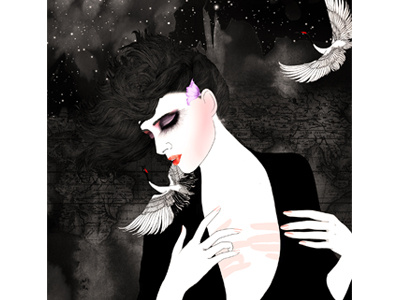 “A Journey around the Female Body” advertising illustration details fashion illustration feminine line art luxury brand