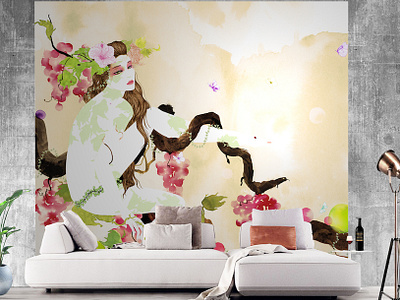 Wall Mural Bacchant