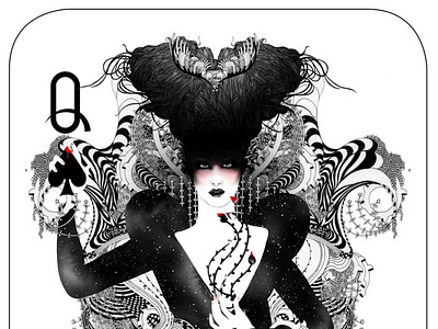 The Queen of Spades by Noumeda Carbone on Dribbble