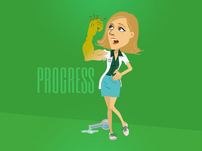 "Progress" - character design character design design illustration playing cards vector