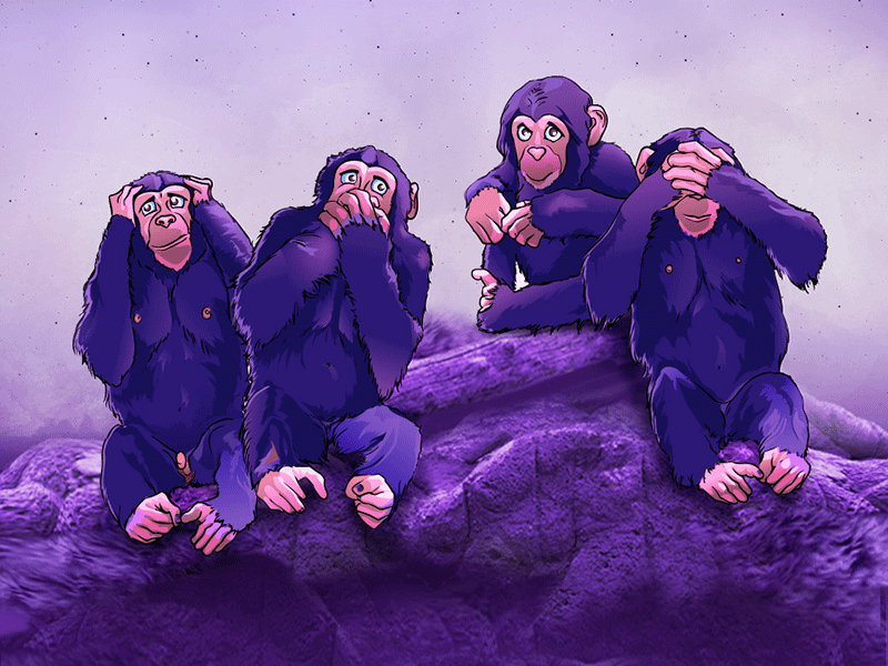 4 wise monkeys