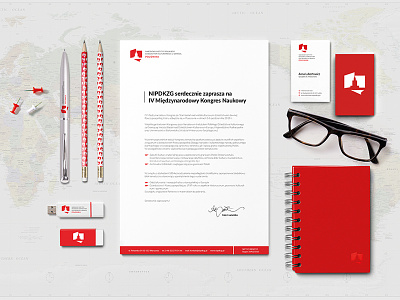 Polonika - Branding branding businesscard design identification logo paper red stationery design