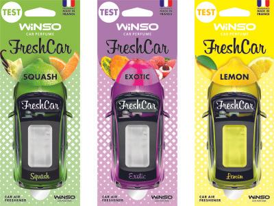 FrashCar car air freshener design fragrance graphic design packaging design