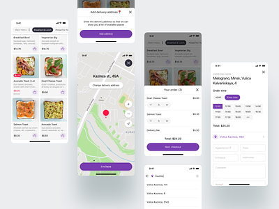 Food Delivery app application artox belarus cross platform delivery delivery service food food delivery minsk product product design relax.by restaurant service ui ux web website