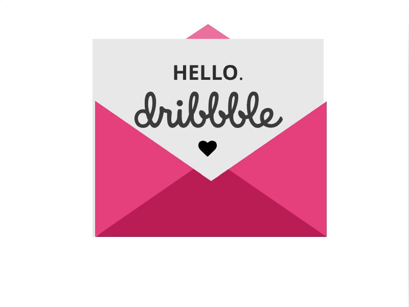 Hello Dribbble animation design dribbble flat flat design hello dribbble illustration invisionstudio minimal