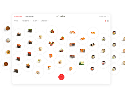 Ekubo Sushi Restaurant design food interface product design ui ui design uiux webdesign