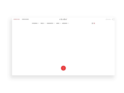 Ekubo - Interactive visualization of the menu design interface product design ui web design
