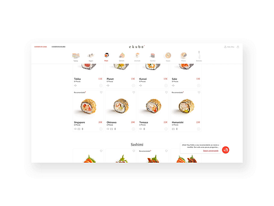 Ekubo - Product Card design food interface minimalist product design product page ui web design
