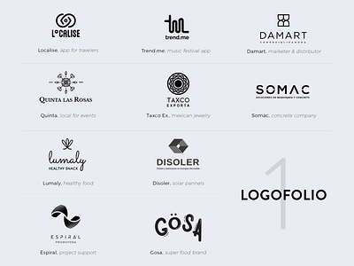 Logofolio 1 brand identity branding design logo logodesign logofolio