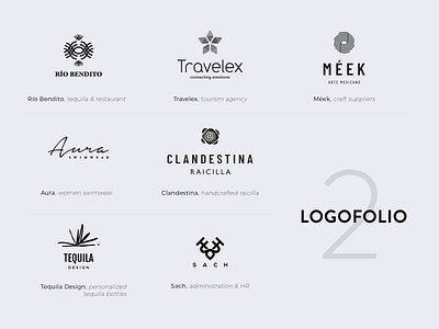 Logofolio 2 brand design brand identity branding design logo logodesign logotype