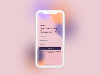 Here we go again - Daily UI challenge day 01 daily 100 challenge daily ui dailyui dailyuichallenge design interface mobile pink product design ui