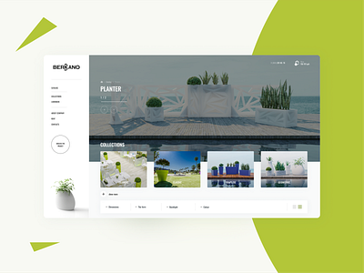 Plastic furniture dimusbaev furniture green market online shop plante plastic shop ui ux webdesign zoning