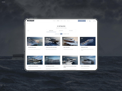 Motorboat. Catalog boats catalog dimusbaev magazine online market online market onlinemarket premium shop ui ux web design yachts