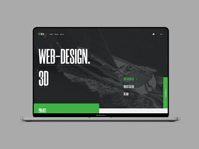 KD Arts. Redesign 3d art blender corporate digital figma green portfolio ui ux web web design