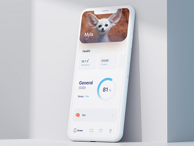 Favorite pet app ui attachment design dimusbaev figma illustration minimalism pet photoshop ui ux vector web design white