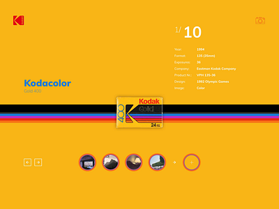 Kodak for fun animation design interface photography screendesign ui website