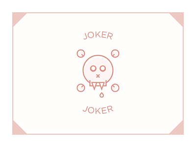 Joker 01 cards deck drop face icon joker orange poker teeth vampire
