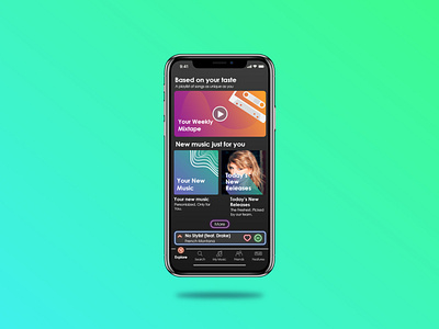 Anghami Neon Theme anghami app design graphic deisgn mobile design music app neon neon colors neon theme