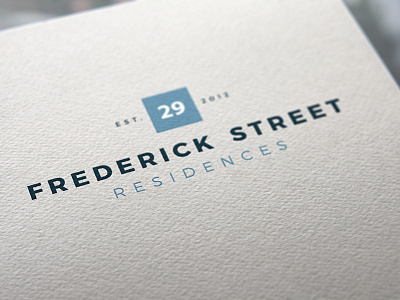 Freddy blue logo logo design minimal