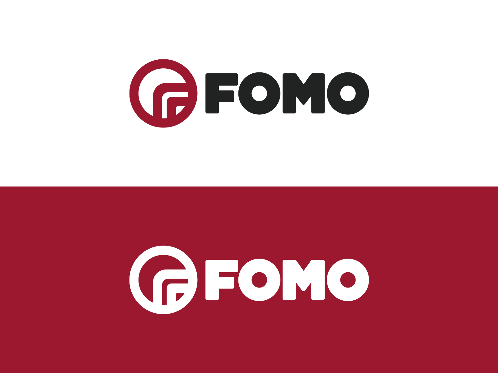 FOMO Logo Design by Michael Clayton on Dribbble