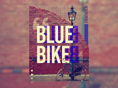 Bike bicicleta bicycle bike blue desig typography