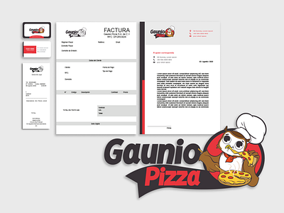 Gauino Pizza Corporate Stationery