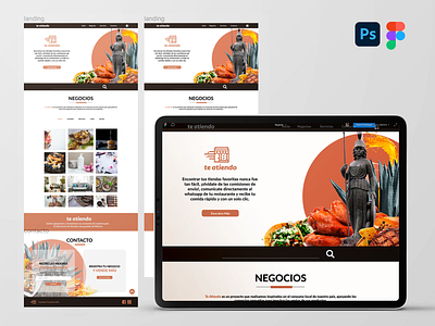teAtiendo branding design figma figmadesign ui ux web design website
