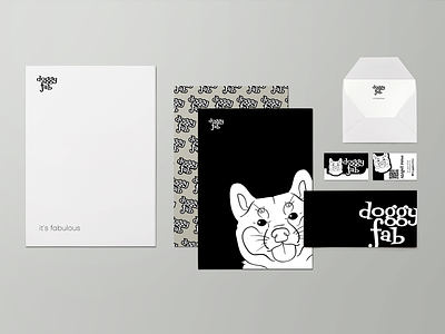 Doggy Fab vector logo typography illustration art illustration branding design