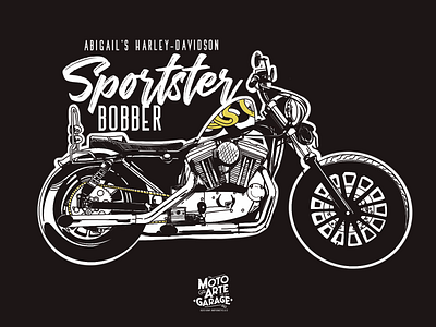 Abigail´s Sportster Bobber illustration