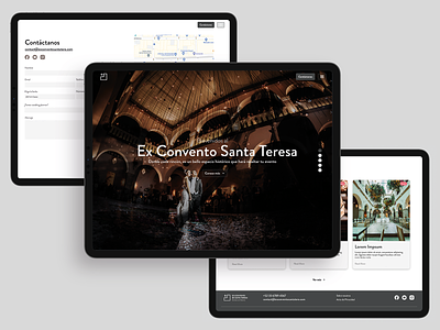 Ex Convento de Santa Teresa design figma webdesign
