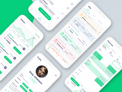 Studentvikarie mobile design app clean design school app ui uiux ux uxdesign web