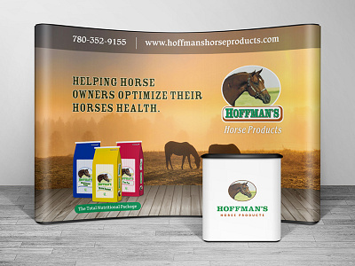 Hoffman's Horse Products Tradeshow Booth adagency advertisingagency agency booth brand designer graphicdesign marketingagency tradeshow