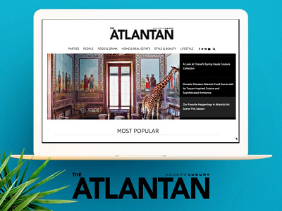 The Atlantan Magazine Website adagency brand design designer magazine marketingagency webagency webdesign website websitedesign