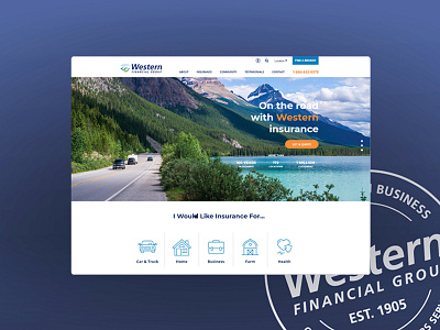 Western Financial Group Website Design adagency advertisingagency agency brand calgary design designer financial services graphicdesign insurance company marketingagency ui webdesign website websitedesign yyc