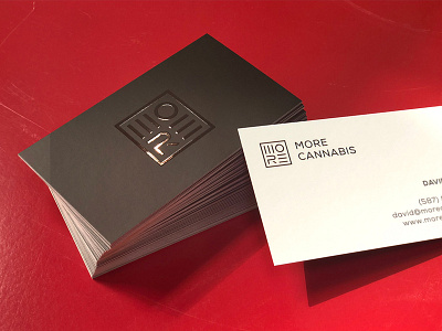 MORE Cannabis Business Card & Logo Design