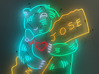 San Jose Neon Bear Hug