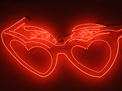 Lolita dani b electric eyes glowing heart glasses heart shaped lolita lollipop neon neon sign seductive sunglasses