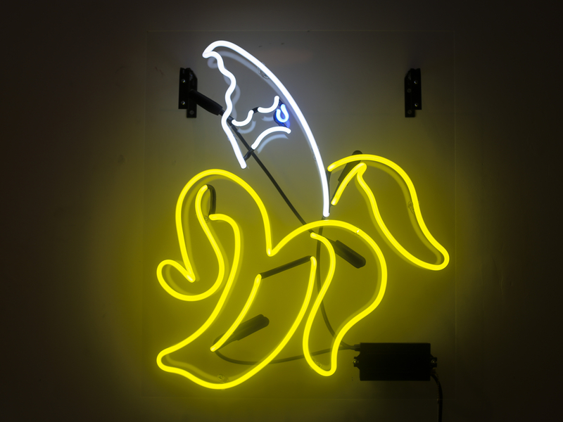 All I peel is sadness banana bananas dani b neon neon sign peel sad sad face