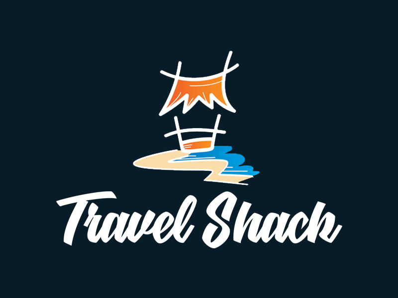 Travel Shack Logo adobe animate animation beach designer graphic design hawaii logo logo animation logo design shack travel logo travel shack