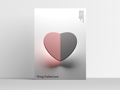 Thing Called Love Deepshape Poster 3d 3d art 3ds max 3dsmax branding design geometric geometric art geometric design geometry graphic design graphic design graphicdesign illustration typography vector