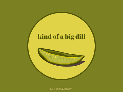 Day 6: a pickle and a pun daily daily illustrations daily100 digital art illustration illustration digital pickle pun the100dayproject